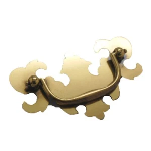 BELWITH Lancaster Polished Brass 3" Centers Drop Bail Handle Pull P328-LP - Picture 1 of 1