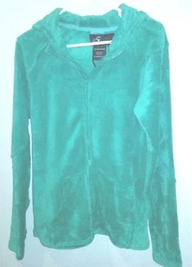I 5 apparel fleece hoodie green new/tags sz m 100% polyester zip up front - Picture 1 of 3