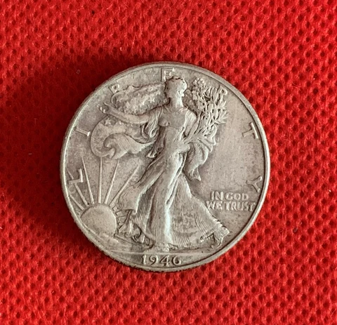 Liberty Walking Half Dollar 1946-D (Lot #LWHD-24a) Cover