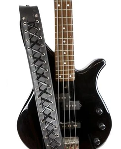 Correa de guitarra clásica gótica de 2 1/4" de ancho corsé estilo corsé - Imagen 1 de 2