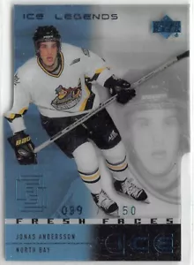 2000-01 Upper Deck Ice Legends #47 Jonas Andersson /150 - Picture 1 of 2