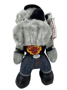 Harley Davidson Bull Dog Plush Play by Play w/ Tag 11" Biker Stuffed Animal 1993 - Picture 1 of 9