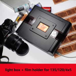 Film Scanner Light Box Film Holder 135 120 4X5 Slide Negative Viewer Magnifier - Picture 1 of 16
