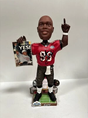 Warren Sapp Signed Tampa Bay Buccaneers SB Champs Bobblehead JSA WP917046 - Image 1 of 4