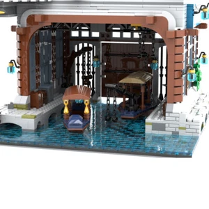 Modular Japanese City Garden Expansion with Interior 3239 Pieces MOC-158544 - Picture 1 of 2