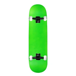 Moose Complete Skateboard Neon Green 8.0" Black/White Assembled - Picture 1 of 5