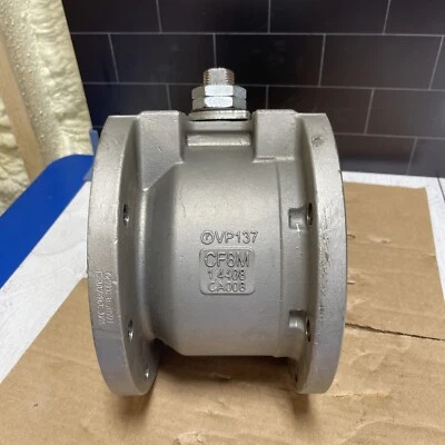 4" Bonomi 720016 - Ball Valve, Wafer Style, Stainless Steel, Full Port,  - Image 1 of 4