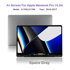 AA+ Para MacBook Pro 13.3" 2016-2017 A1706 A1708 Conjunto Pantalla LCD Gris - Imagen 1 de 7