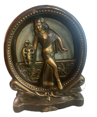 Vintage TV Lamp Table Light Art Nouveau Art Deco Style Polynesian Dancer 1950s - Image 1 of 4