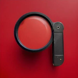 Vintage Soviet Folding Jewelry Loupe VTG LP 1-2x 80mm in Original Bakelite Case - Picture 1 of 12
