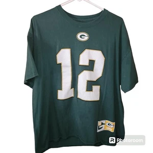 Green Bay Packers Aaron Rogers Men's Majestic Size XL T Shirt - Picture 1 of 6