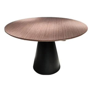 Pemberly Row Walnut Wood Top 48" Round Dining Table with Pedestal Base - Picture 1 of 5