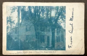 Mount Holly  NJ View of the Stephen Girard Home (1776-1779) SHIPS FREE - Picture 1 of 2