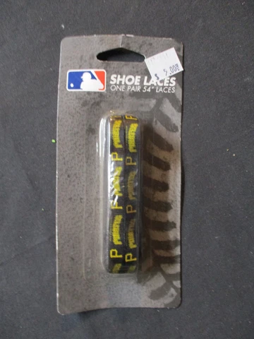 LaceUps Pittsburgh Pirates Logo Shoe Laces One Pair 54" Laces NWT Cover