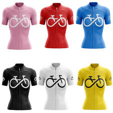 Women's Cycling Jersey Short Sleeve Bike Clothing Bicycle Jersey Shirt 6-Color