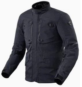 GIACCA JACKET MOTO REV'IT TRENCH 2 GTX H2O LAMINATA GORE TEX DARK BLU TG XXL - Picture 1 of 2