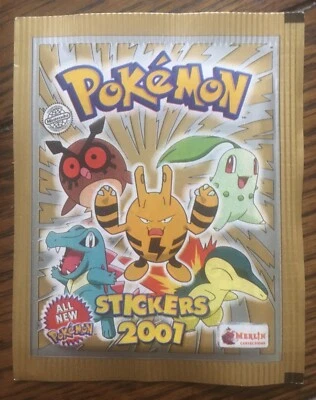 BOOSTER POCHETTE  Style Panini scellée POKEMON SERIE 3 MERLIN TOPPS DE 2001 - Photo 1/2