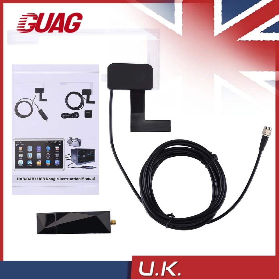 Car USB Android DAB+ Car Radio Adapter Digital Tuner Audio Receiver Antenna UK - Image 1 of 4
