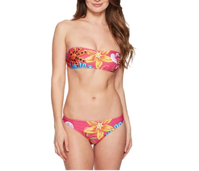 MOSCHINO Women's Ballon Bandeau Floral Bikini Set Multi (Size 4)  - Image 1 of 3