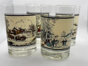 Gafas Currier & Ives vintage, serie Arby's Collector - 1978, juego completo / cuatro - Imagen 1 de 8
