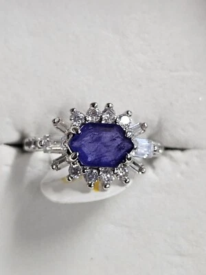 Anillo Bomb Party Talla 7 Endless Daydream Cuarzo Amatista Oscura Sobre Rodio Rbp6127 Foto 1 de 4