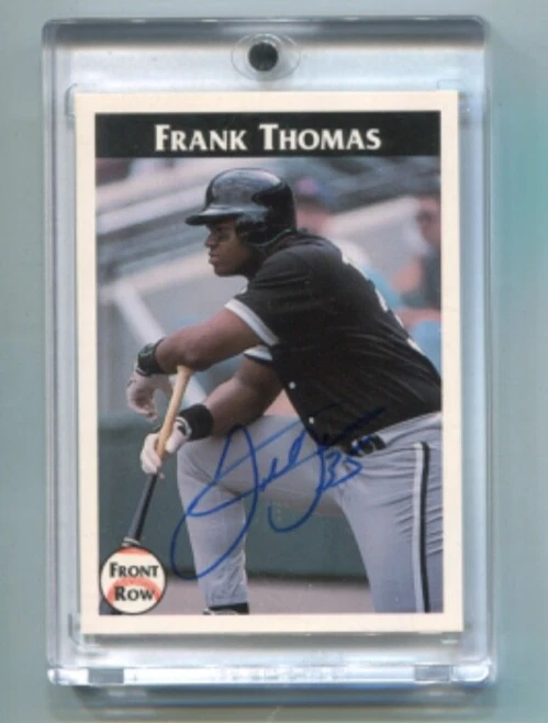 1992 Front Row FRANK THOMAS Certified On Card Autograph CHICAGO WHITE SOX #/4000 - Image 1 of 1