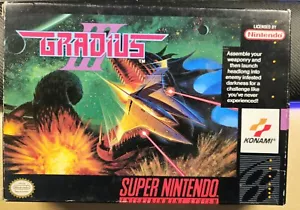 Gradius III 3 (Super Nintendo SNES) CIB + Poster - Picture 1 of 14