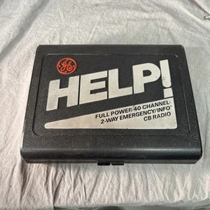 VTG GE Help Full Power 40 Channel 2 Way Emergency Info CB Radio Tested Works - Zdjęcie 1 z 6