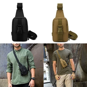 Men Small Chest Bag Pack Travel Sport Hiking Sling Backpack Cross Body Outdoor - Picture 1 of 15