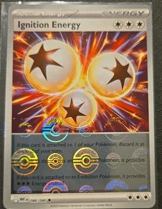 Ignition Energy - (Poke Ball Reverse Holo) White Flare Pokemon TCG Card 086/086 - Picture 1 of 2