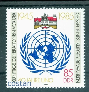 Schloss Cecilienhof/Potsdam 1985, 40. der Vereinten Nationen,DDR,M.2982,MNH - Bild 1 von 1