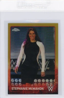 2015 Topps Chrome WWE Stephanie McMahon Gold Refractor /50 - Image 1 of 2