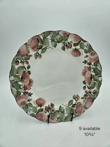 Nikko Fine Tableware "Precious" Pink Roses Floral 10¾" Dinner Plate - Picture 1 of 4