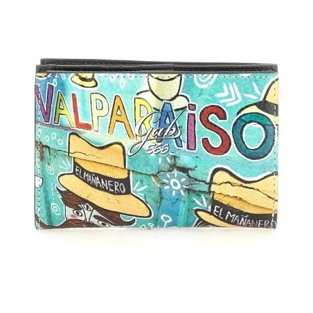 Portafoglio in pelle ruga Bull Black Donna Gabs GMONEY14 Valparaiso - Immagine 1 di 1