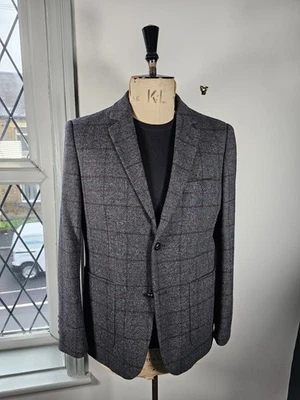 Bernard Weatherill Tweed Jacket UK 40 Grey Wool Check Savile Row Blazer Medium  - Image 1 of 4