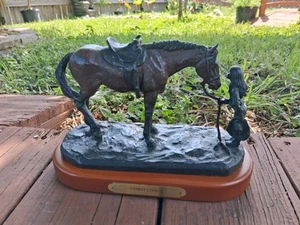 Montana Lifestyles Montana Silversmiths Horse & Girl "First Love" Statue -#D2301 - Imagen 1 de 7
