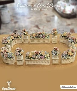 Capodimonte Porcelain - Centerpiece The Flower Garden with Bright Colors - Picture 1 of 7