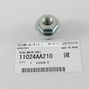 11024AA210 for Subaru OEM Genuine PLUG-MAIN GALL - Picture 1 of 2
