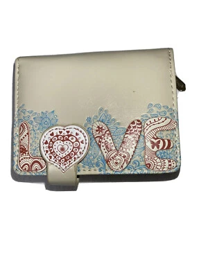 Carteira feminina Shagwear Vinage Love Patter pequena - Imagem 1 de 4