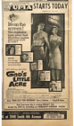 Large 1958 newspaper ad for movie 'God's Little Acre" - explosive lusty story