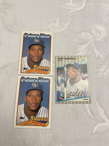 1989 Topps Baseball #343 Gary Sheffield Future Star Card Lot Of (2) Cards, 89F