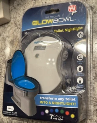 The Original Glowbowl 1 Light Motion Activated Toilet Nightlight With 7 Colors - Image 1 of 3