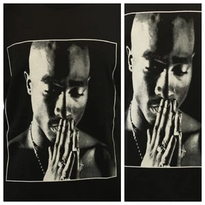 Camisetas Urbanas Moda Informal Impresas Música Hip Hop Gráficos Oración 2PAC - Imagen 1 de 4