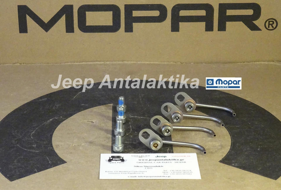 Valve Oil Jet Kit Jeep Wrangler JK 2.8CRD 07-18 68031460AA New Genuine Mopar - Image 1 of 4