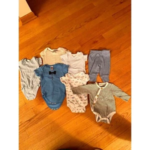 Baby Bodys & Hosen Set 0-3M Outfits Kleidung Paket Neutral - Bild 1 von 6