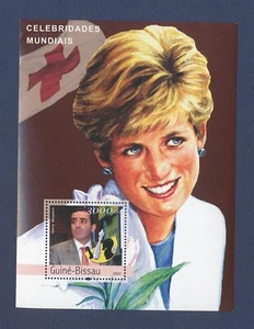 GUINEA-BISSAU - MNH S/S - UL crease- Princess Diana, Kasparov, Chess - 2003 - Picture 1 of 1