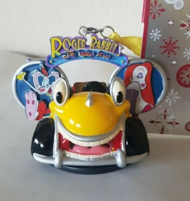 Disney Roger Conejo Mickey Oreja Sombrero Adorno de Navidad Jessica Bebé Herman Nuevo Foto 1 de 4