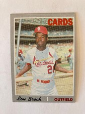1970 Topps Set Break-LOU BROCK-Baseball Card#330 id#9 St Louis Cardinals Cubs