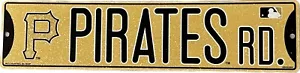 Pittsburgh Pirates RD ~ MLB Team Logo 15x5 Wall Display Street Sign Decoration - Picture 1 of 1