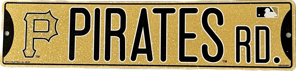 Pittsburgh Pirates RD ~ MLB Team Logo 15x5  Wall Display Street Sign Decoration - Image 1 of 1